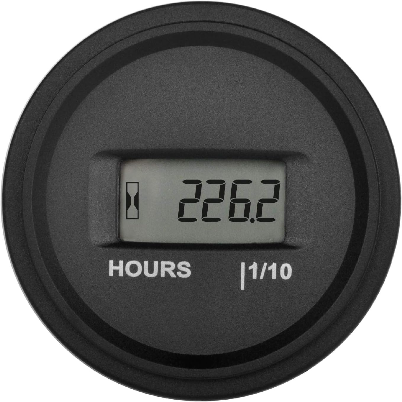 Runleader RL-HM056AD Digital LCD Hour Meter Kit, AC/DC 5V to 277V, Use for ZTR Lawn Mower Tractor Generator Golf cart Club car Scrubber Marine ATV Motor Compressor and Gas Powered Equipment