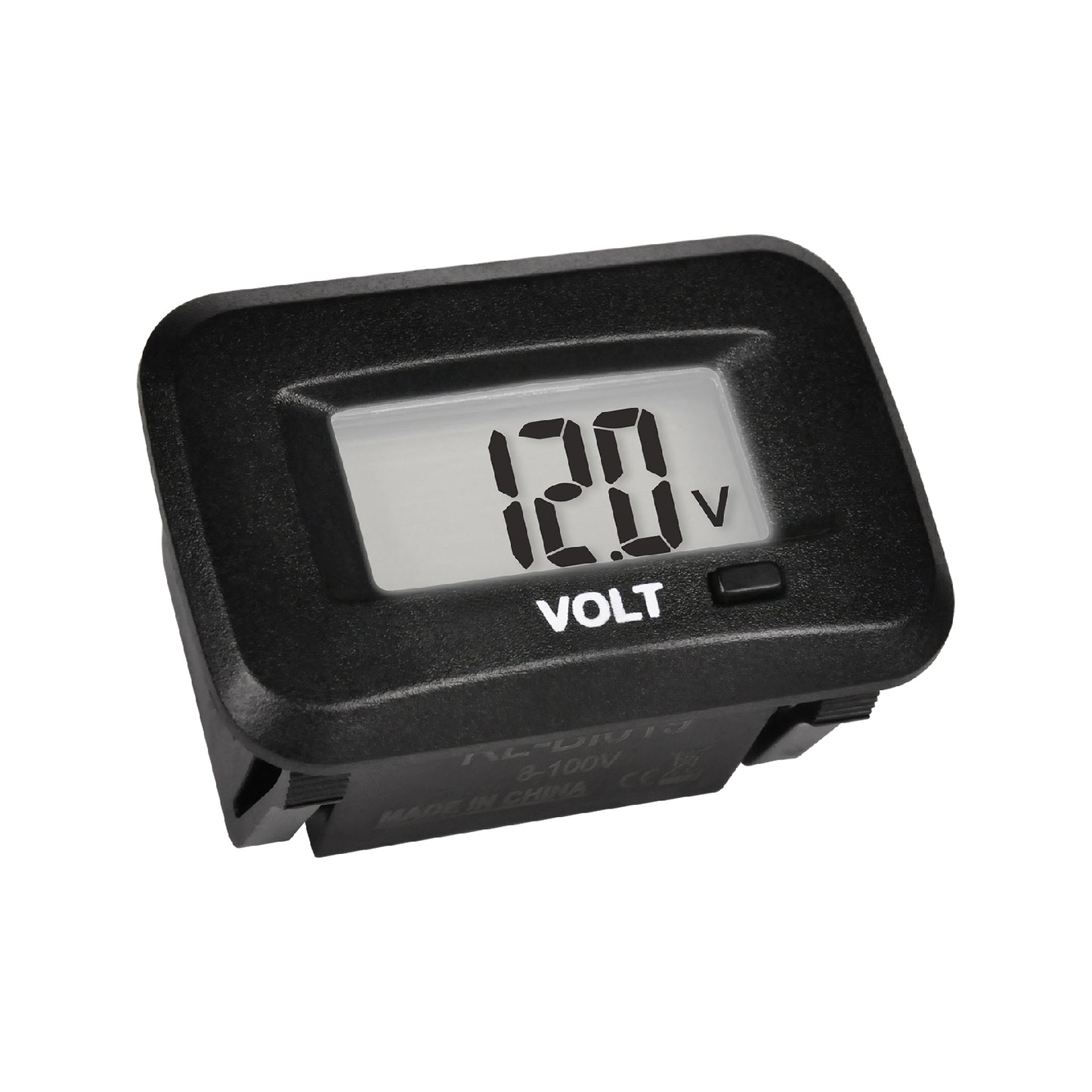 Runleader RL-BI019 Digital Voltage Meter Gauge DC 8V to 100V Over and Under Voltage Reminder for Club Car Forklift Scrubber Machine Snowmobile Car RV Trailer