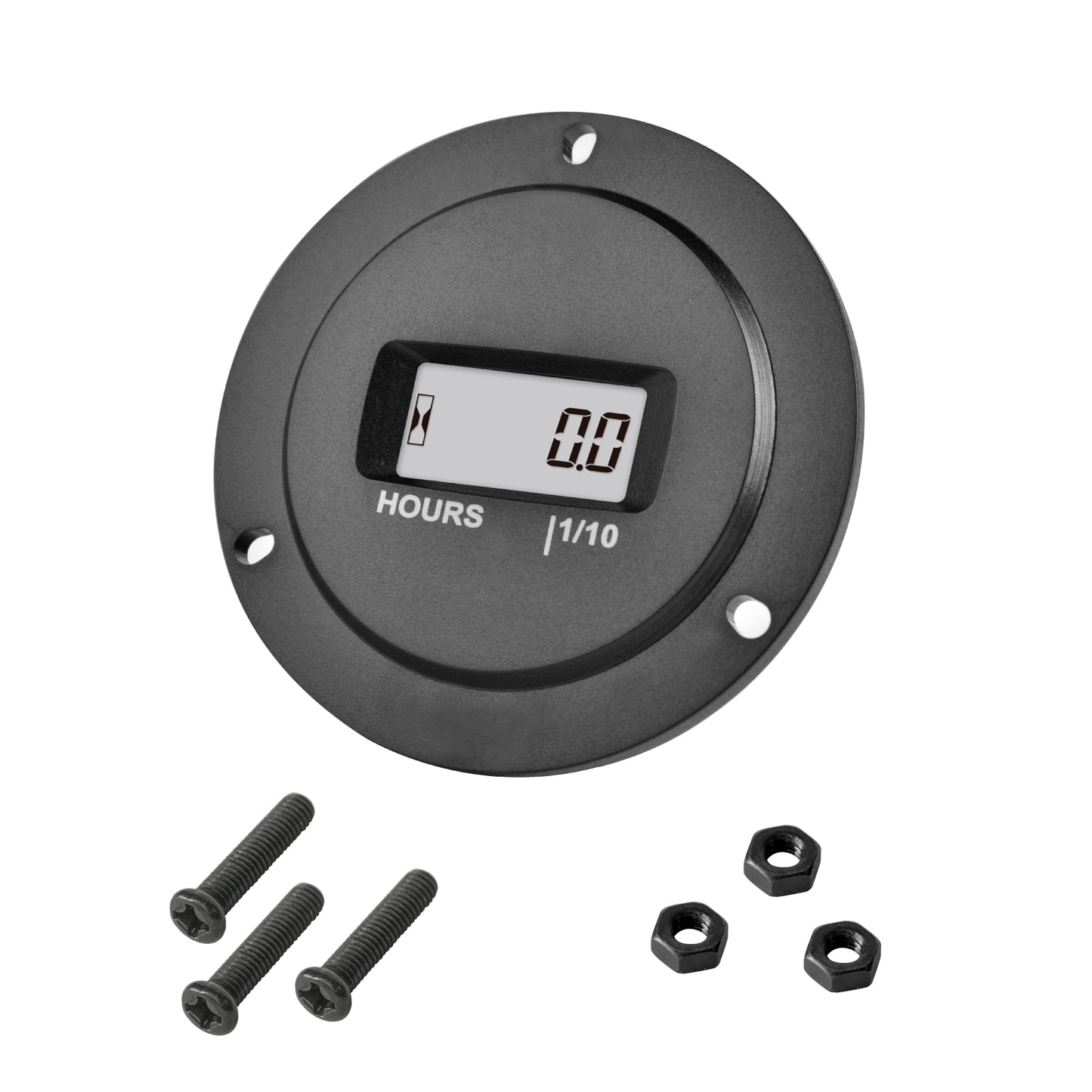 Runleader RL-HM065AD Digital LCD Hour Meter, AC/DC 5V to 277V,Maintenance Total Running Hours,Data Storage,Waterproof Design for Lawn Mower Generator Motorcycle Golf Cart Forklift Scrubber Machine.
