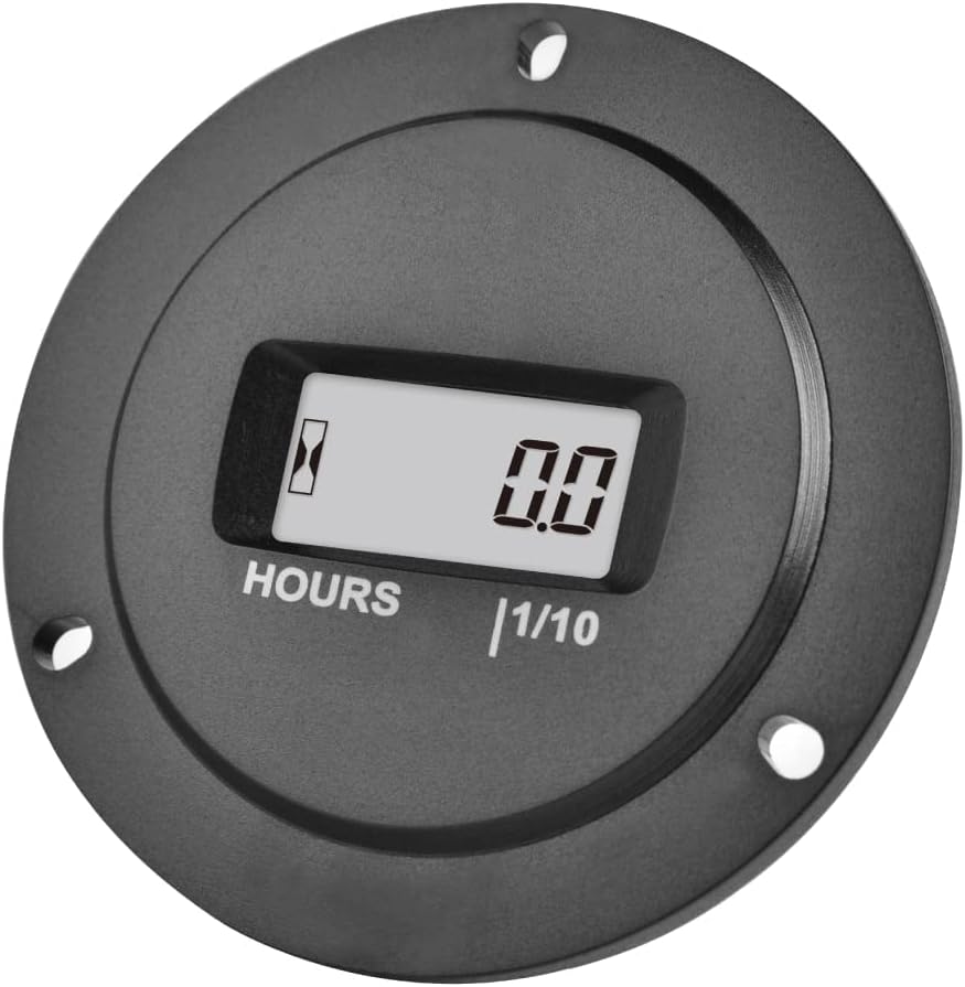 Runleader RL-HM065 LCD Hour Meter, Works on AC/DC 5V to 277V Equipment.