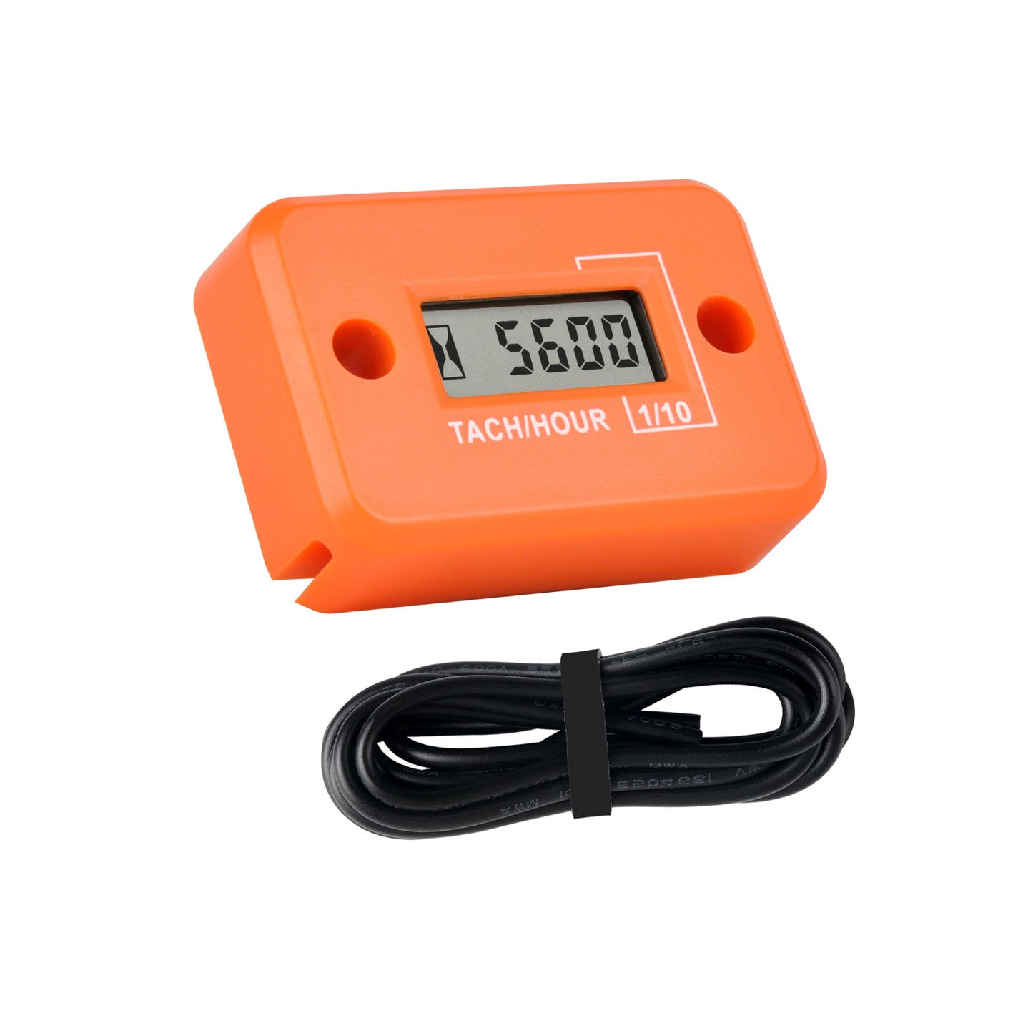 Runleader RL-HM012 Digital Mini Tach Hour Meter, TOT Hours Accumulate, Real-time RPM Display, Battery Operation for ZTR Lawn Mower Tractor Generator