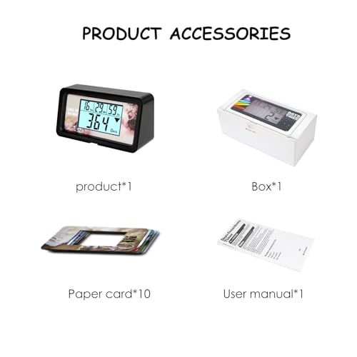 Runleader RL-HM200B Digital 9999 Days Countdown Calendar, Events Countdown Timer Start/ Stop Button for Vocation Wedding New Born Graduation Birthday