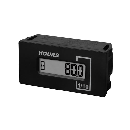 Runleader RL-HM037A Hour Meter AC85-250V, DC 60-150V, Resettable Hour meter LCD Digital Display, for Lawn Mower Tractor Marine Boat Forklift Go-Kart Snowblower
