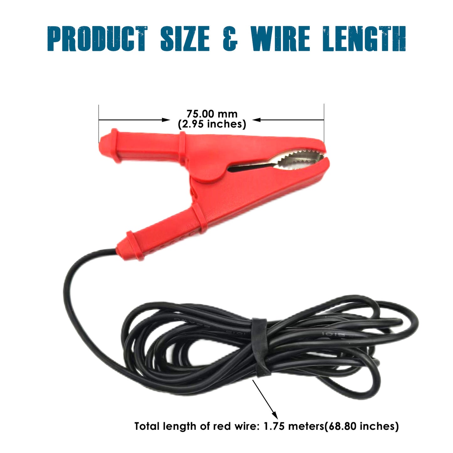 Runleader RL-TS016 Alligator Clip Assembly for Hour Meter Tachometer Working Signal Pickup.