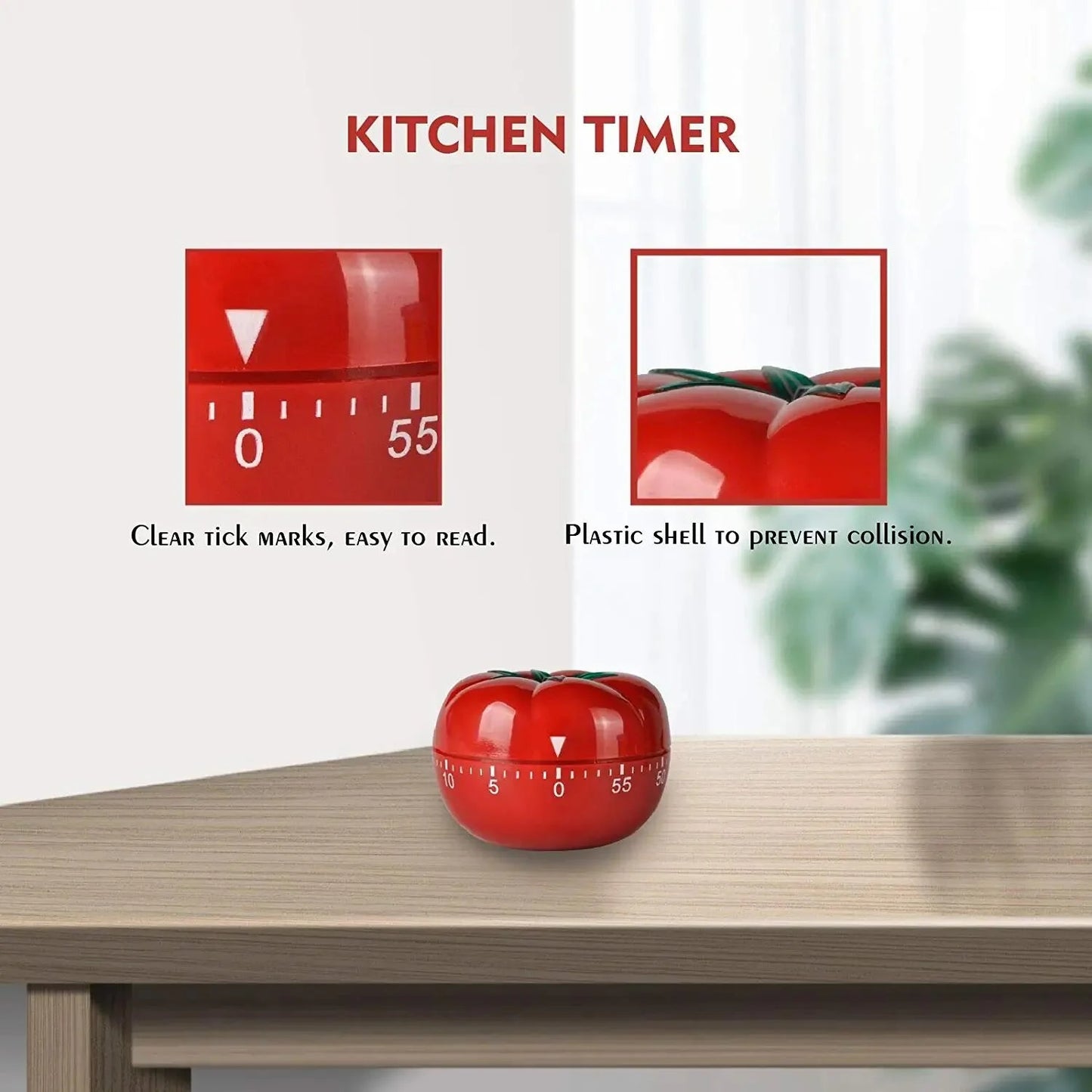 Runleader RL-WG017 Kitchen Cooking Countdown Timer Tomato Cartoon Baking Learning Fitness Clock