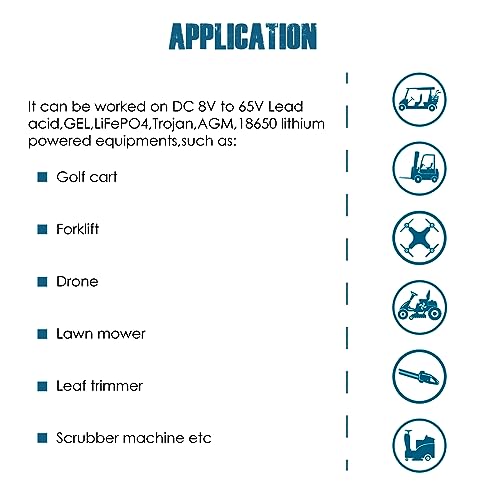 Runleader RL-BI038 LCD Battery Indicator Volt Meter, Programmable Volt 12V 24V 36V 48V, Waterproof Battery Charge Meter for Lead Acid Trojan LiFePO4
