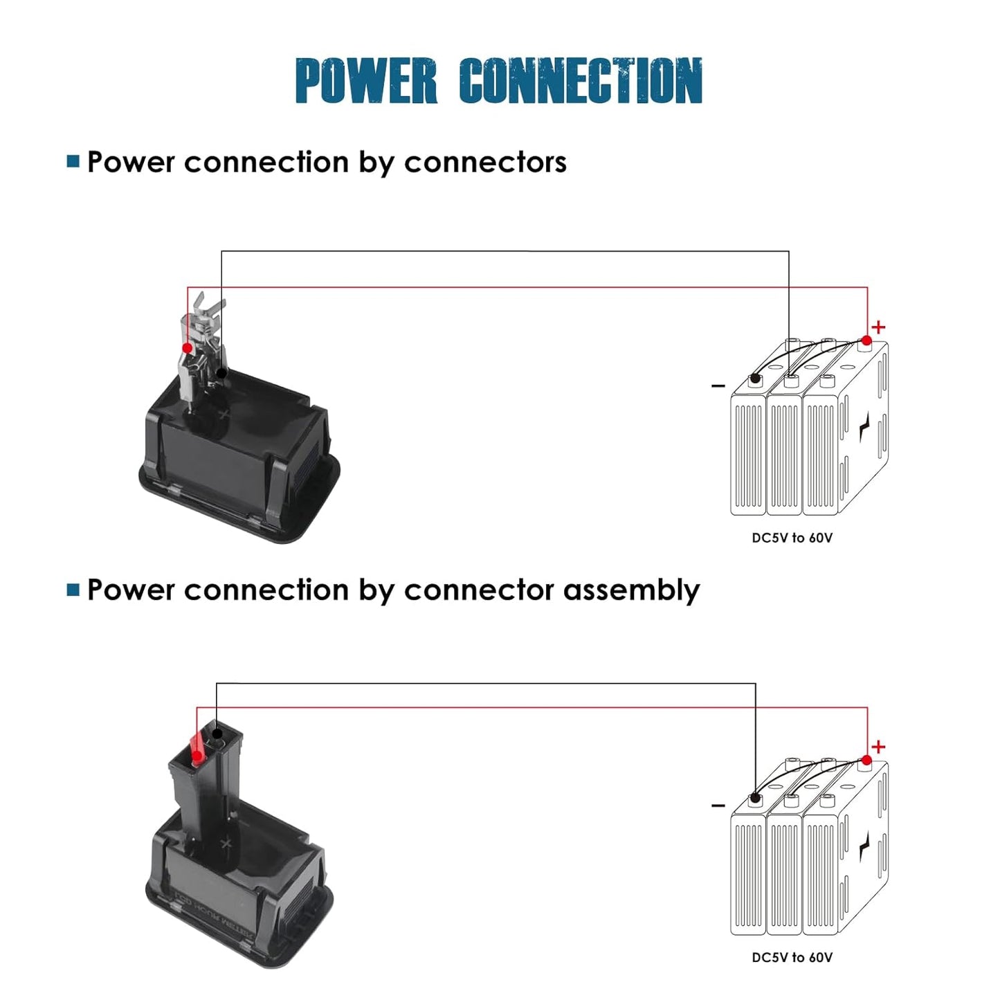 Runleader RL-HM057ADH3 LCD Hour Meter, Working Voltage DC5V to 60V.
