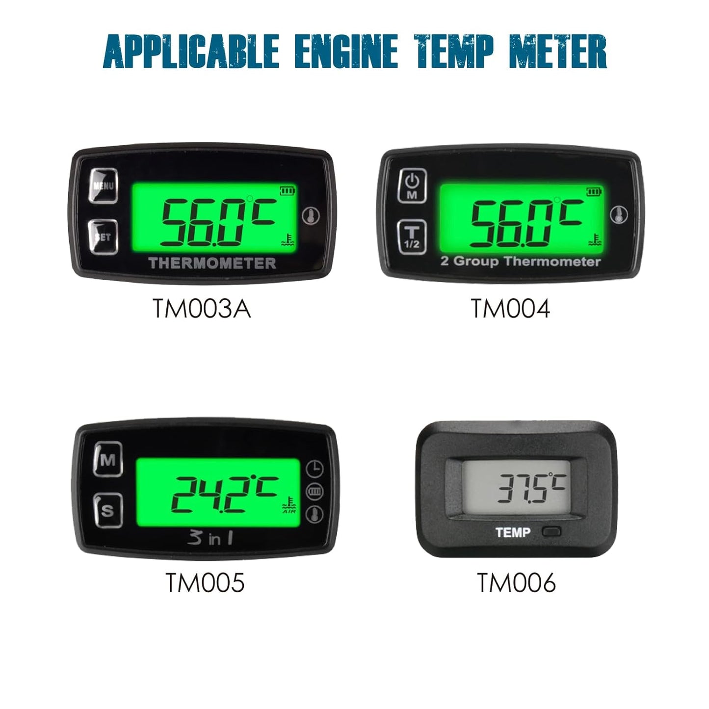 Runleader RL-TS001-20°C~+300°C(-4°F~+572°F) Waterproof Temp Sensor for Engine Water Oil Temperature Gauge Temperature Sensor Lawn Mower Motorcycle Tractor