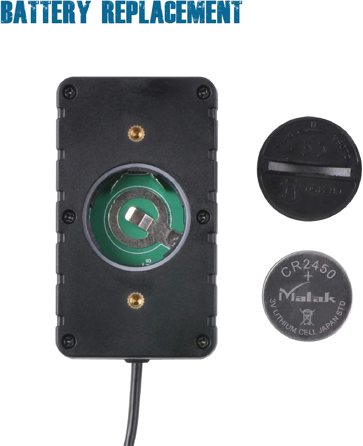 Runleader RL-HM058B Hour Meter Tachometer, Maintenance Reminder, Alert RPM Reminder, Initial Hours Settable, Battery Replaceable, Use for Lawn Mower Generator Marine ATV and Gas Powered Equipment
