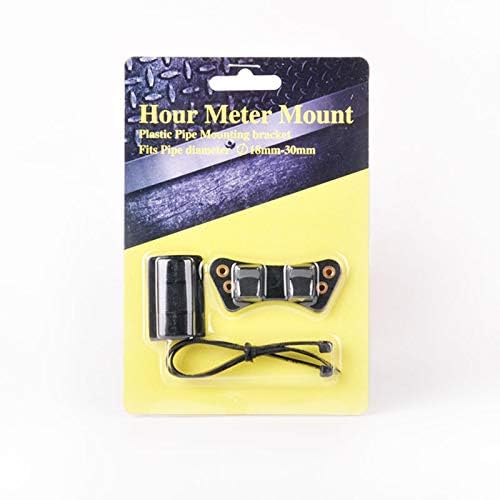 Runleader RL-HMB005 Universal Hour Meter Nylon Mounting Bracket Used for Hour Meter,Vibration Meter,Tachometer(Black)