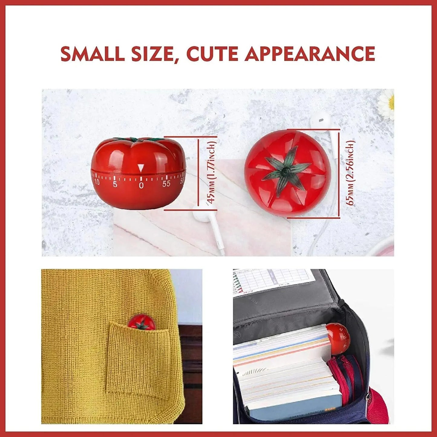 Runleader RL-WG017 Kitchen Cooking Countdown Timer Tomato Cartoon Baking Learning Fitness Clock