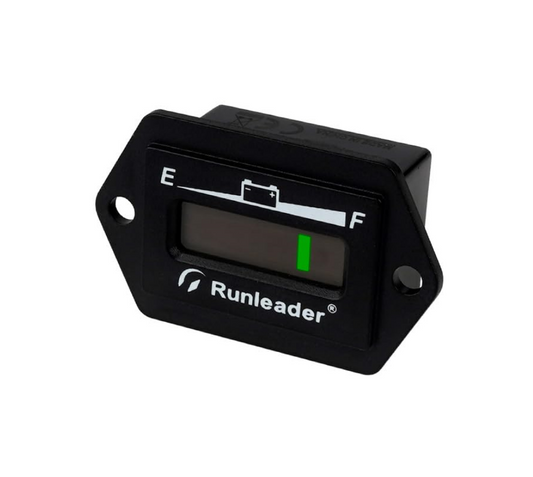 Runleader RL-BI026 12/24V 36V 48V Battery Fuel Gauge Meter Battery Level Meter Lead Acid Battery Applicably Single & Multiple Screen Display
