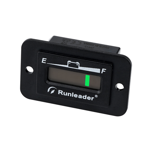 Runleader RL-BI027 LED Battery Level Monitor, Volt. 12V/ 24V 36V 48V, Charge and Discharge Display- Only Suitable for Lead Acid Battery, Works on Golf Club Car