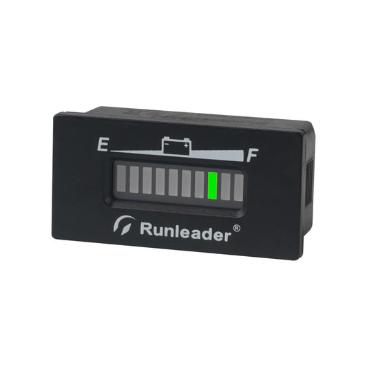 Runleader RL-BI029 LED Battery Capacity Meter 12V/ 24V 36V 48V Battery Charge & Discharge Display Waterproof Design Applicable to Lead Acid Battery