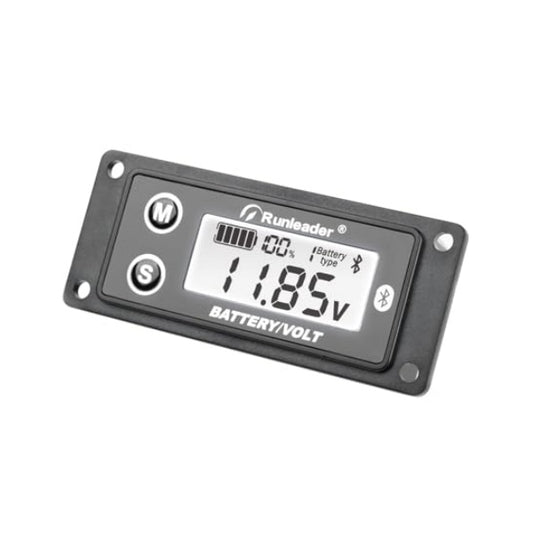 Runleader RL-BI609C Digital Bluetooth Battery Power Indicator Volt Meter, APP Manage Operated Battery Level Meter for Battery Lead Acid LiFePO4