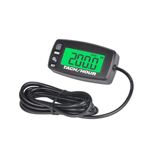 Runleader Digital Maintenance Tach/ Hour Meter for Small Gas Engine,Used on Riding Lawn Tractor Generator Compressor Chainsaws