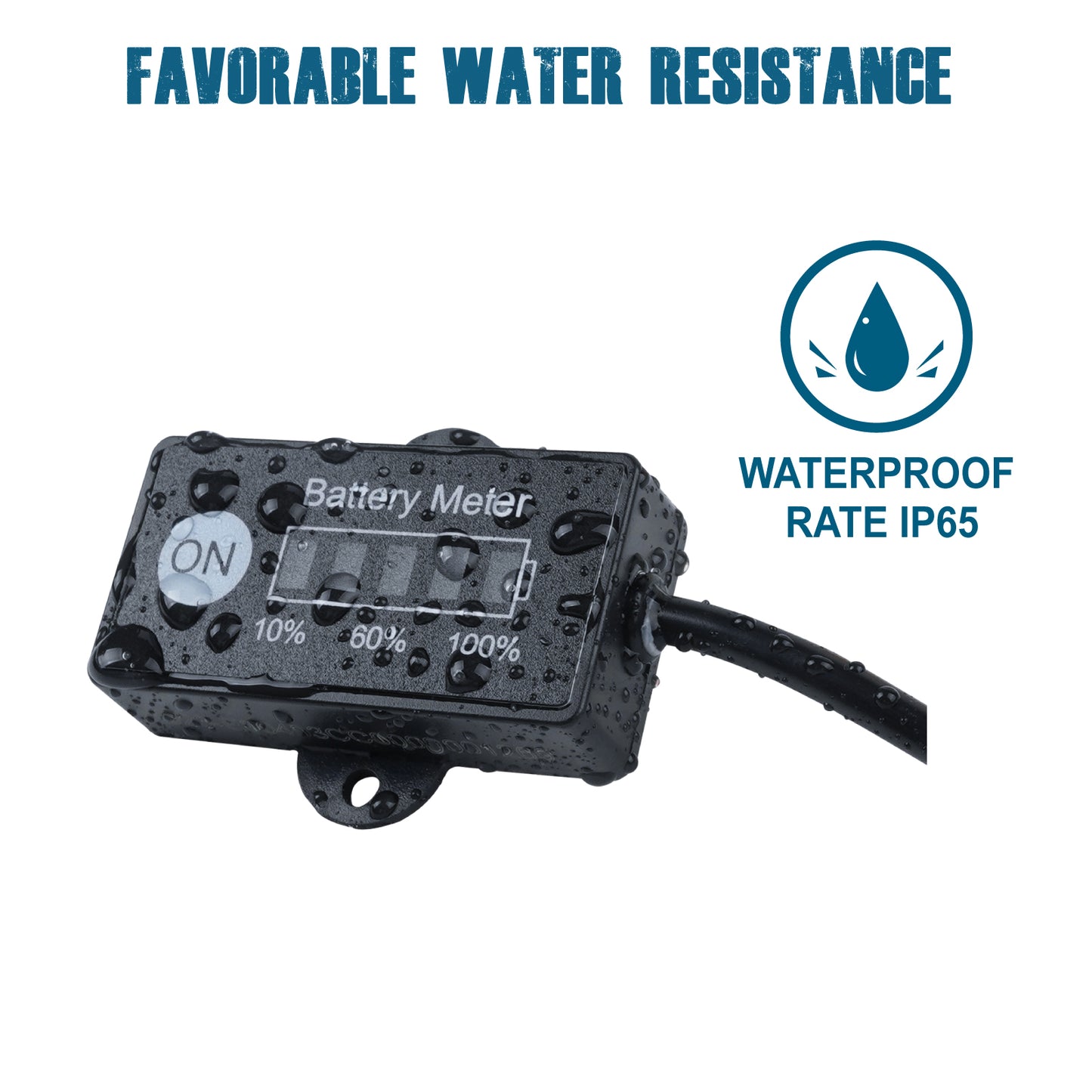 Runleader RL-BI005B DC 12V to 48V LED Mini Battery Power Indicator, Battery Charge Reminder, Applicable to Lead Acid LiFePO4 18650 Battery Powered Lawn Mower