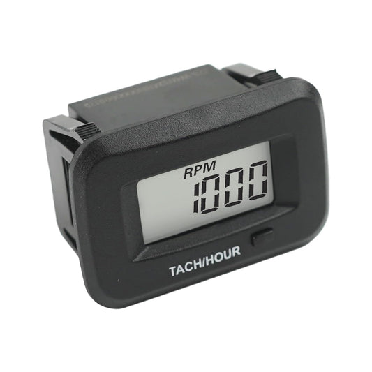 Runleader RL-HM038AGR DC5V to 65V Digital Hours Tachometer, Waterproof Design for Garden Tractor Generator ATV Marine Snowmobile etc.
