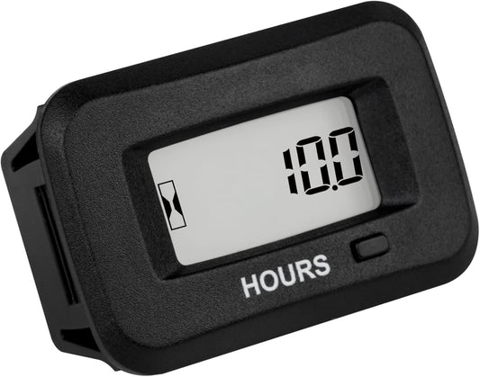 Runleader RL-HM038AG-H Digital Maintenance Hour Meter,AC/DC 5V to 277V for ZTR Lawn Mower Tractor Generator Motorcycle RV Motorhome Milling Machine etc.