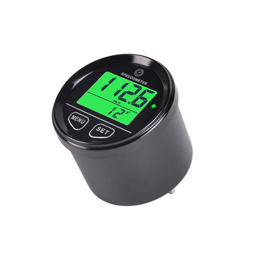 Runleader RL-SM001 Digital Speedometer,Real-time Driving Speed Record,Over-Speed Reminder,Battery Voltage Measurement,DC External Power Operation for Motocycle ATV Racing Car Go-Kart Scooter Paramotor