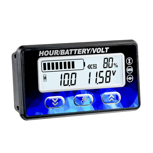 Runleader RL-BI050B DC12V 24V 36V 48V Mini Battery Indicator Volt Meter for Lead Acid LiFePO4 Lithium Battery Powered Golf Cart Forklift Lawn Mower Scrubber Machine Motorhome etc.