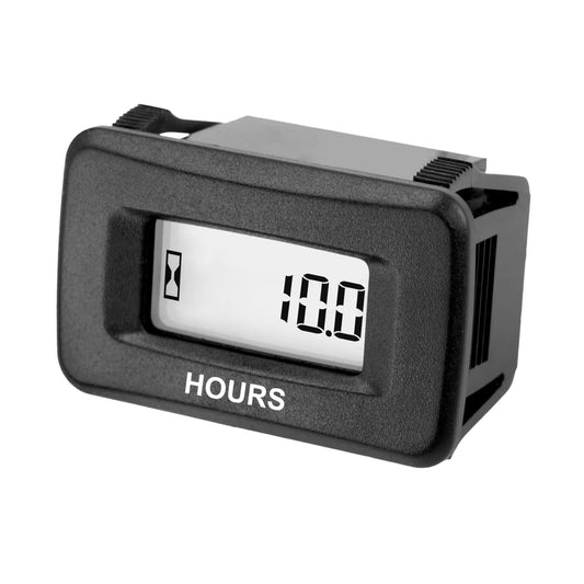 Runleader RL-HM055AD-2 LCD Hour Meter for Maintenance,AC/DC 5V to 277V for Riding/Zero Turn Lawn Mower Leaf Trimmer Brush Cutter Generator Motorhome etc.