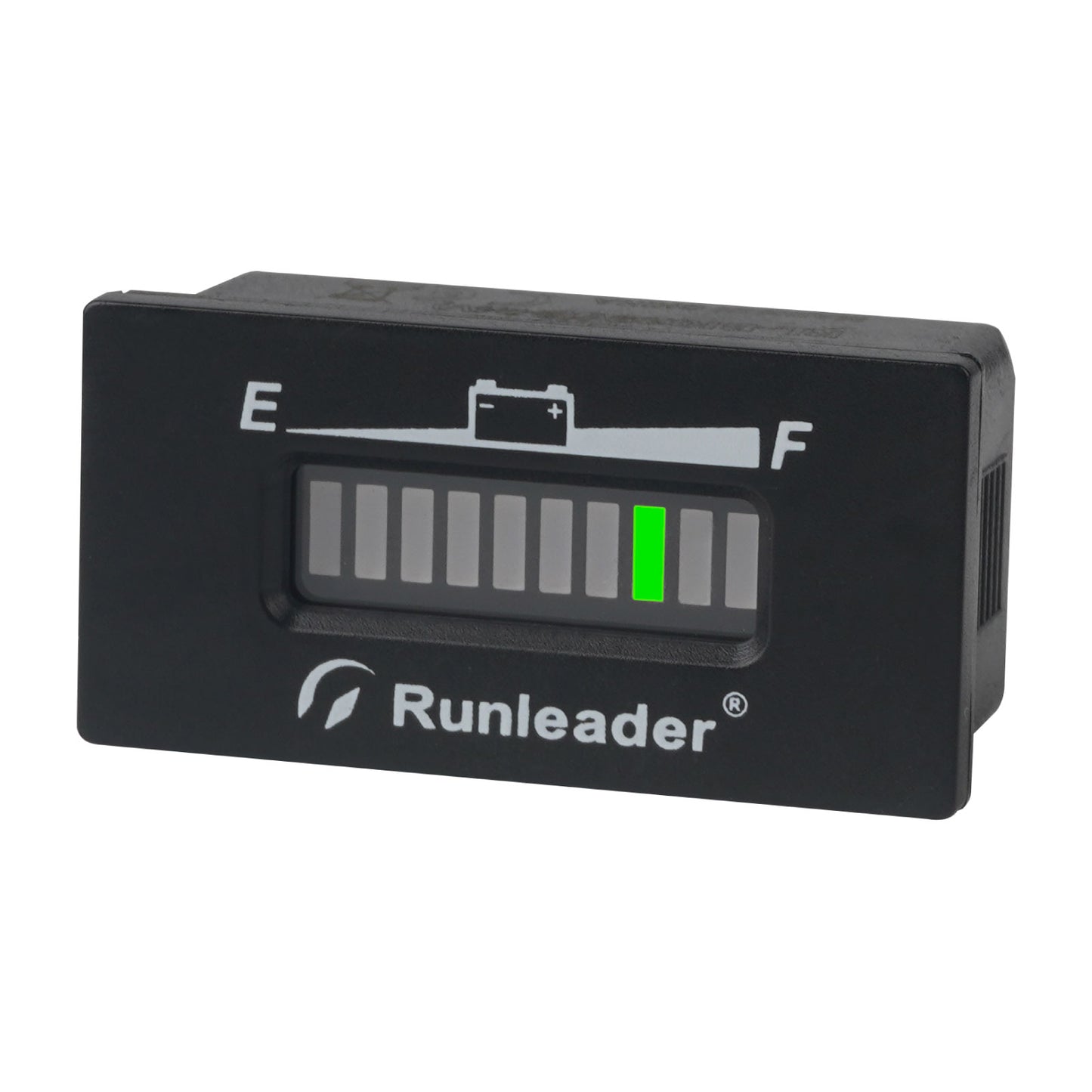 Runleader 12V/ 24V 36V 48V LED Battery Capacity Meter Battery Charge & Discharge Display Waterproof Design Applicable to Lead Acid Battery