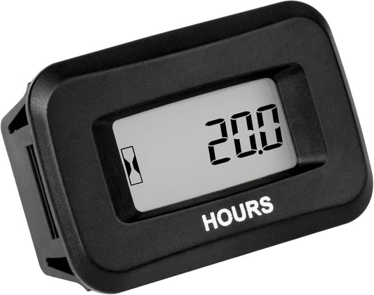 Runleader RL-HM057AD-H Digital Hour Meter,DC 5V to 60V for Riding Lawn Mower Tractor Golf Cart Forklift RV Motorhome Milling Machine etc. (1)