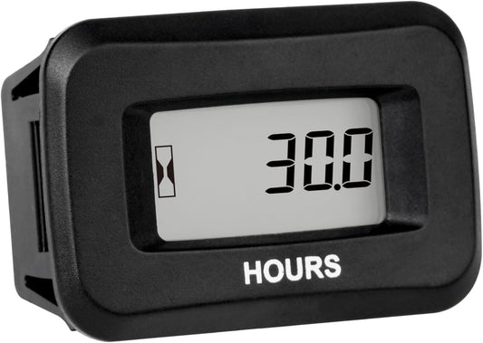 Runleader RL-HM057AD Digital Hours Counter,AC/DC 5V to 277V for Garden Tractor Generator Scooter Club Car Forklift Leaf Trimmer etc.