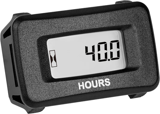 Runleader RL-HM055AD Digital Maintenance Hour Meter,AC/DC 5V to 277V for Garden Tractor Generator Scooter Club Car Forklift Leaf Trimmer etc