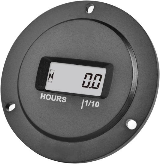 Runleader RL-HM065 LCD Hour Meter, Works on AC/DC 5V to 277V Equipment.