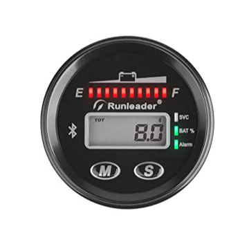 Runleader Shop Hour Meter Bluetooth Battery Indicator Tachometer