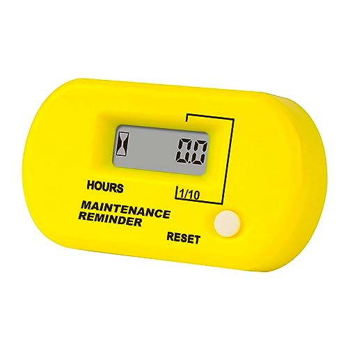 Runleader Digital Inductive Hour Meter, Maintenance Reminder for ZTR Lawn Mower Snowmobile ATV Outboards Motor Motorcycle and Gas Powered Device