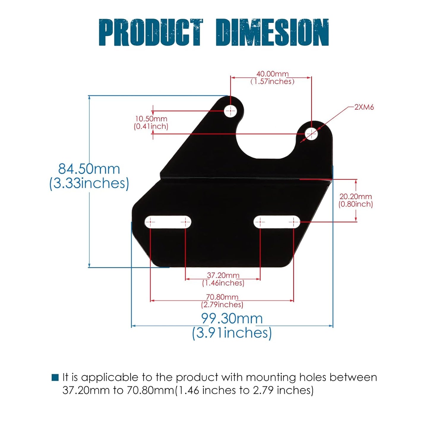 Runleader RL-BT015A Hour Meter Tachometer Mounting Bracket, Universal Stable Alloy Steel,No Drilling Installation Design,Compatible Use on Generator EU1000I EU2000I EU2200I.