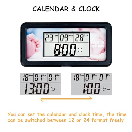Runleader Digital LCD Days Events Countdown Timer Count-up Tracking Start/Stop Button for Birthday Halloween Christmas Retirement Vocation Wedding