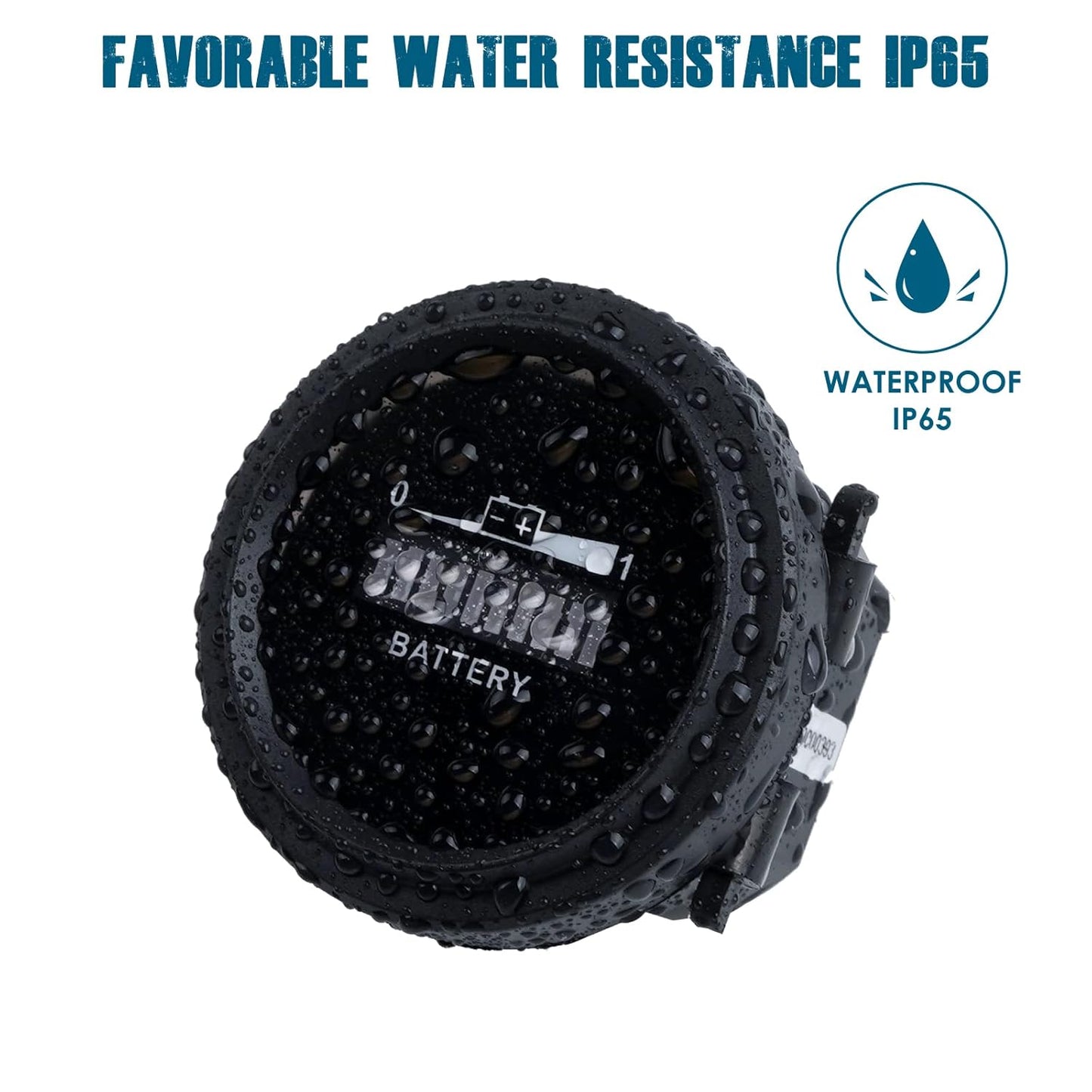 Runleader RL-BI002 12V to 24V,36V,48V to 72V LED Battery Power Indicator,Battery Charge & Discharge Display,Applicable to Lead Acid Battery Powered Golf Cart Forklift Lawn Mower Leaf Trimmer Motorhome etc.