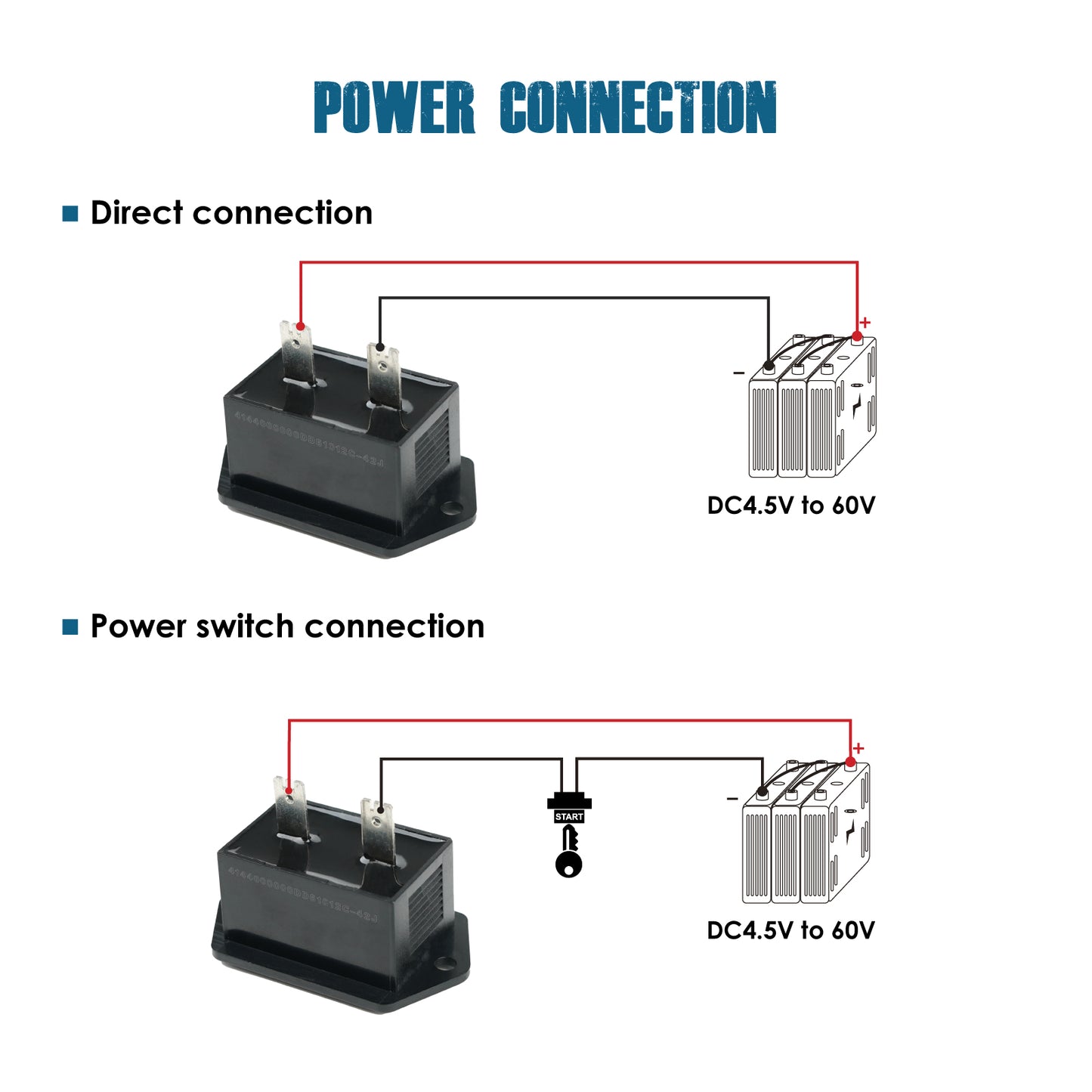 Runleader RL-HM008B Hour Meter, Working Data Storage, Waterproof Design for Garden Tractor Forklift Motorhome Snowmobile etc.