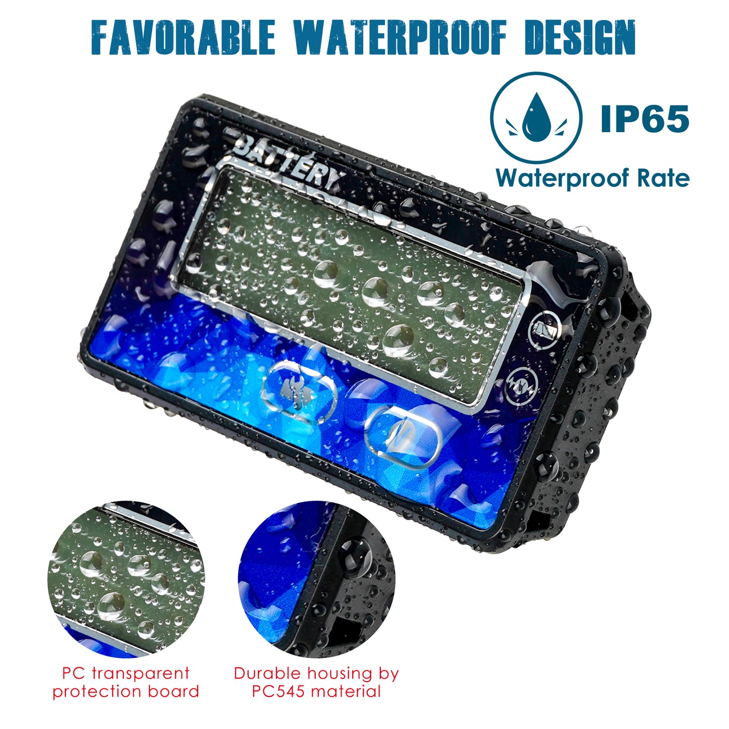 Runleader RL-BI050A DC12V 24V 36V 48V Mini Battery Indicator Volt Meter for Lead Acid LiFePO4 Lithium Battery Powered Golf Cart Forklift Lawn Mower Scrubber Machine Motorhome etc.