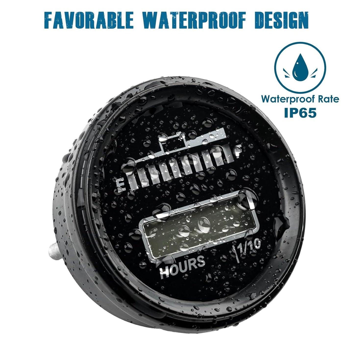 Runleader RL-BI069A DC12V 24V 36V 48V Mini Battery Indicator Volt Meter for Lead Acid LiFePO4 Lithium Battery Powered Golf Cart Forklift Lawn Mower Scrubber Machine Motorhome etc.