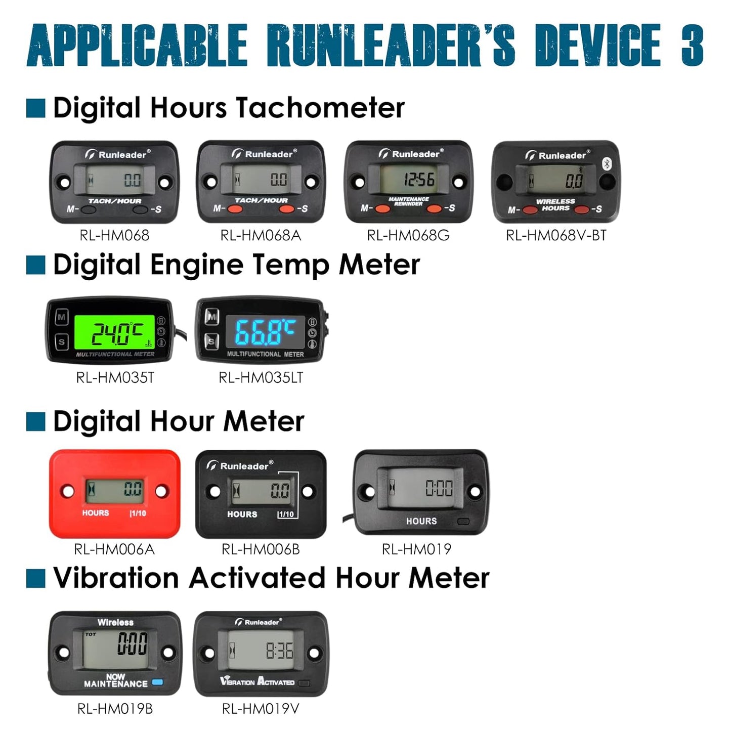 Runleader RL-BT015A Hour Meter Tachometer Mounting Bracket, Universal Stable Alloy Steel,No Drilling Installation Design,Compatible Use on Generator EU1000I EU2000I EU2200I.