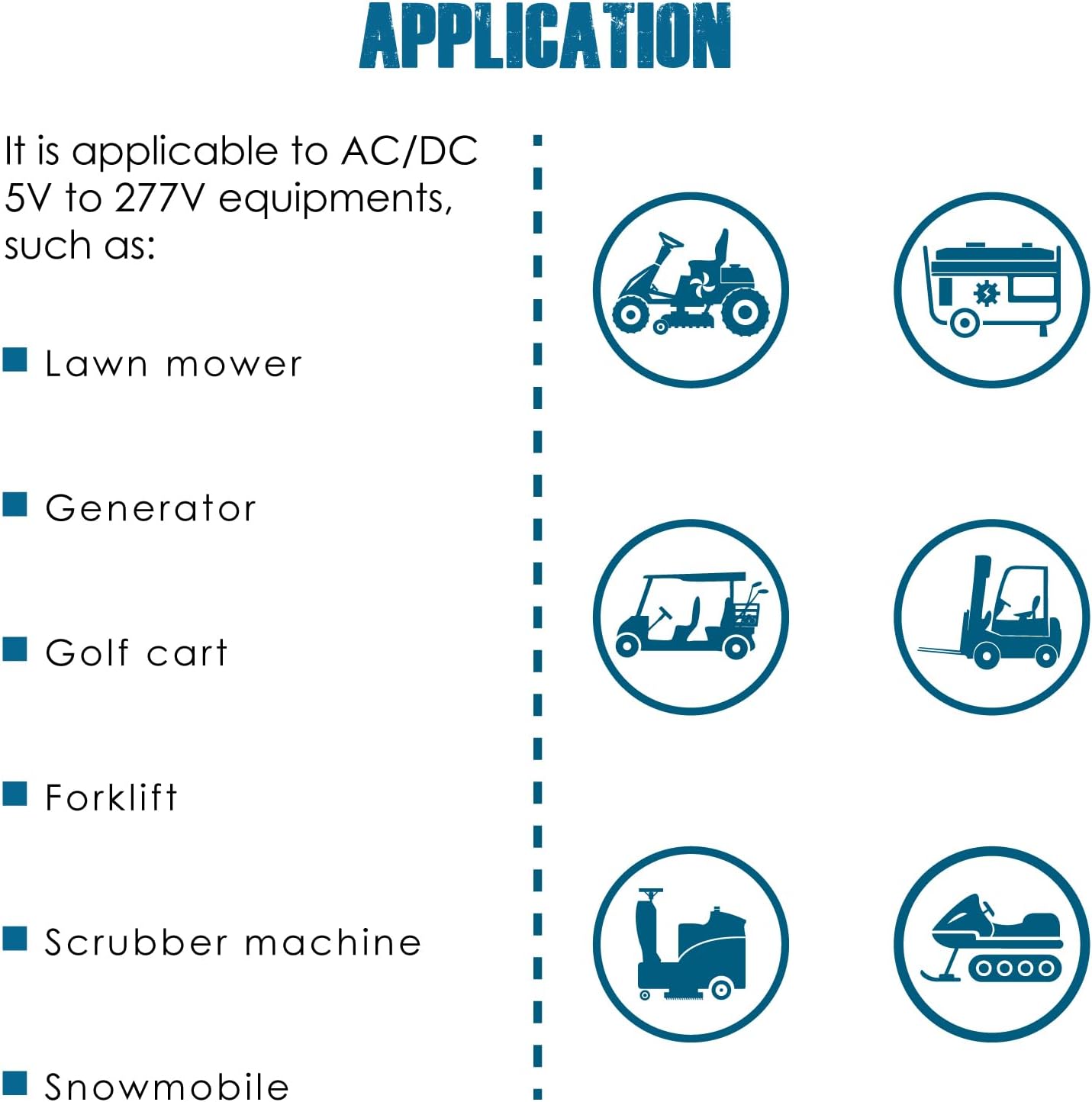 Runleader RL-HM038AD Digital LCD Hour Meter,AC/DC 5V to 277V for Lawn Mower Generator Motorcycle Golf Cart Forklift Scrubber Machine etc