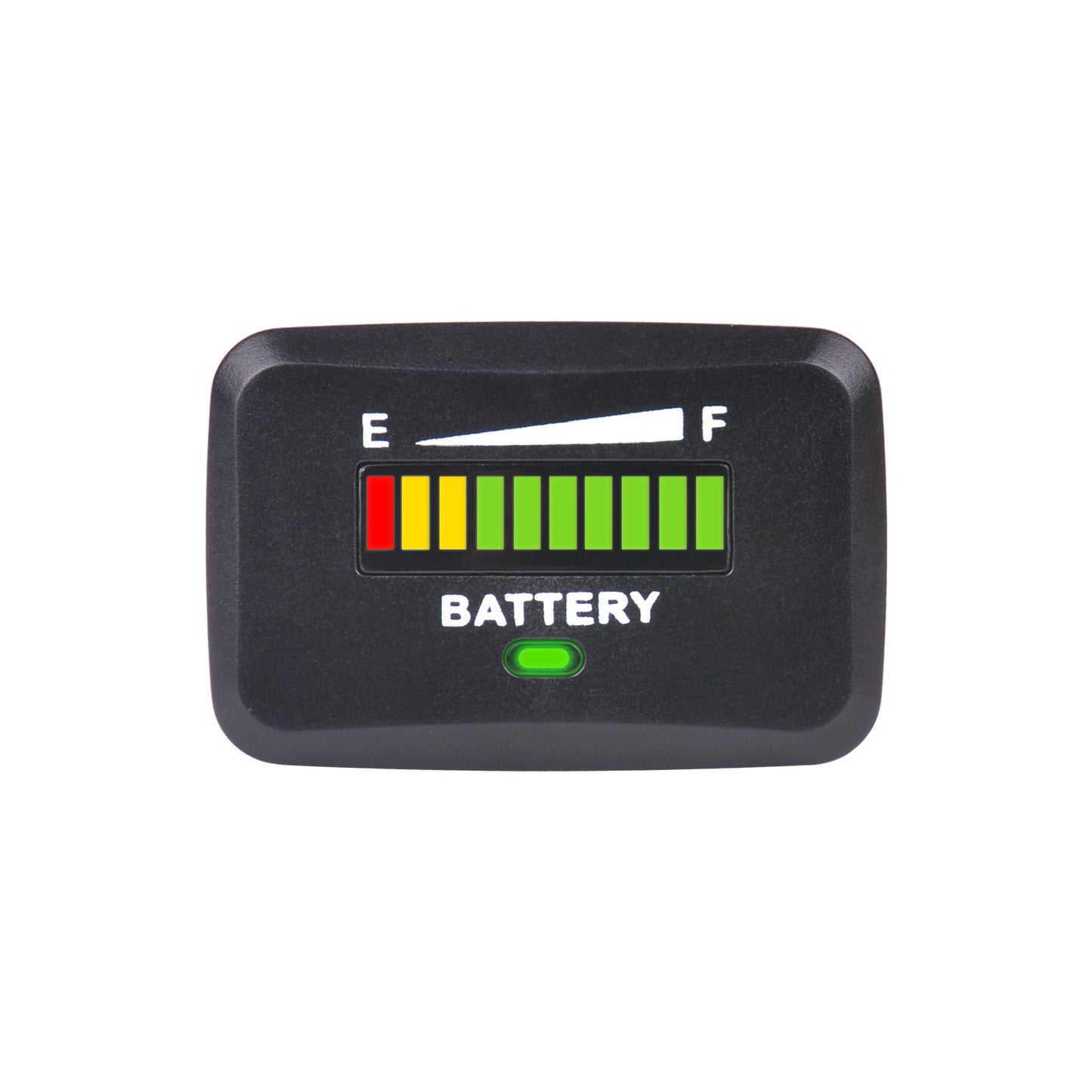 Runleader 12V to 24V LED Battery Capacity Meter Battery Level Meter Monitor of Battery Charge & Discharge Various Batteries Applicably Snap-in Mount