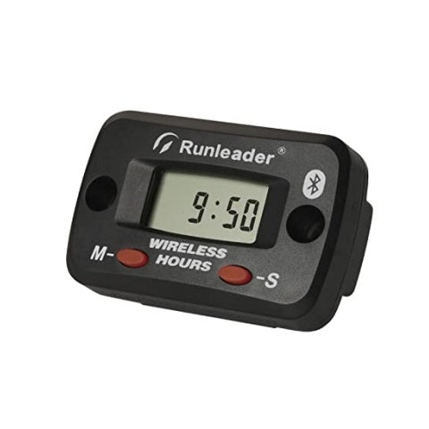 Runleader Digital Wireless Vibration Activated Hour Meter Data Remote Bluetooth Manage Maintenance Reminders for Lawn Mower Tractor Chainsaw