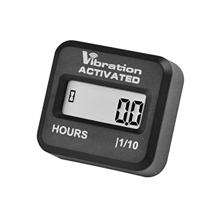 Runleader Digital Mini Vibration Activated Hour Meter, Signal Wireless Detect, Maintenance Reminder- Used on Gas/ Diesel Engine