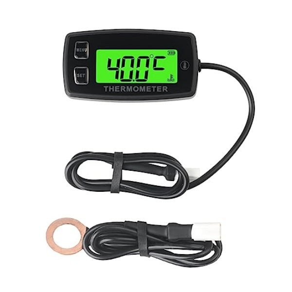 Runleader RL-TM003A Digital LCD Engine Temperature Gauge, Over- Temper